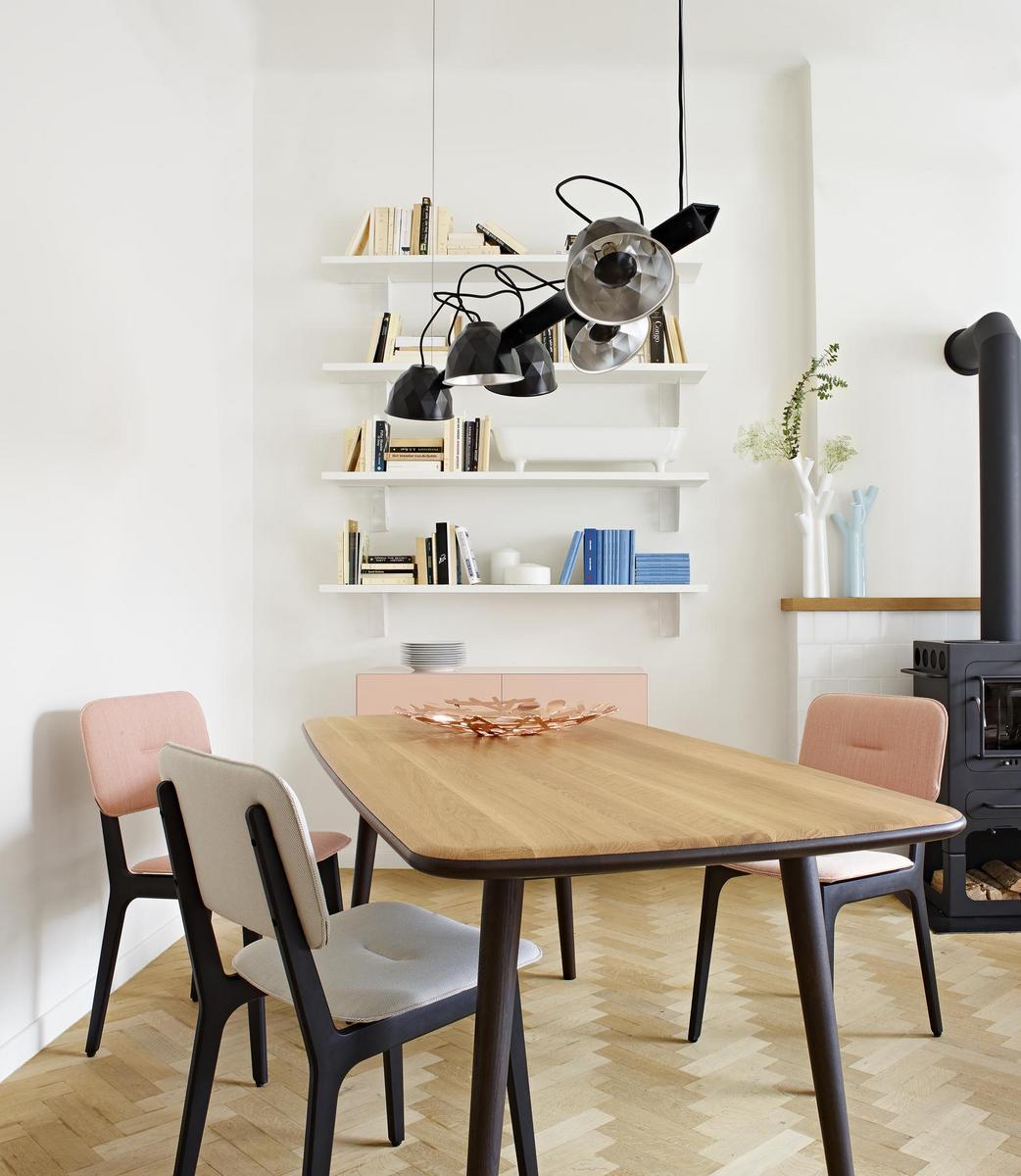 Halogen epoxy paint steel pendant lamp | Trepied by Ligne Roset