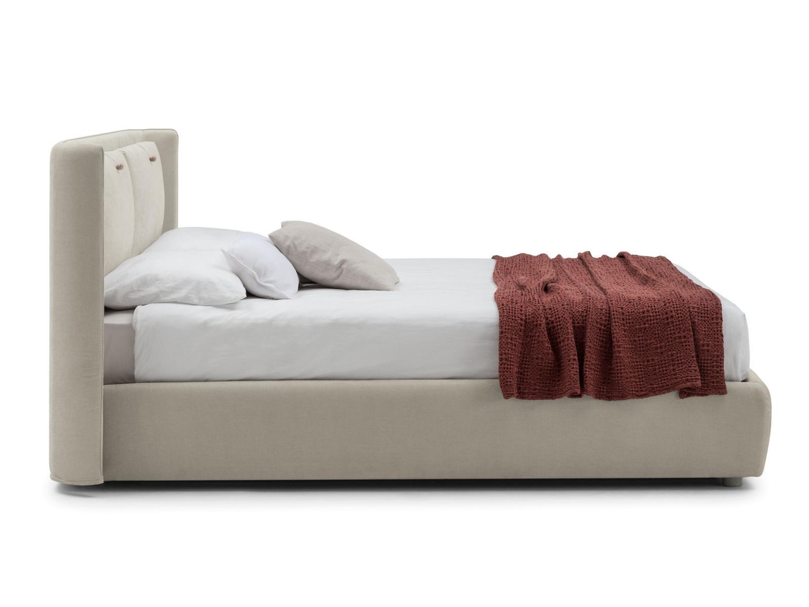 Upholstered storage bed | Kate by Bolzan letti