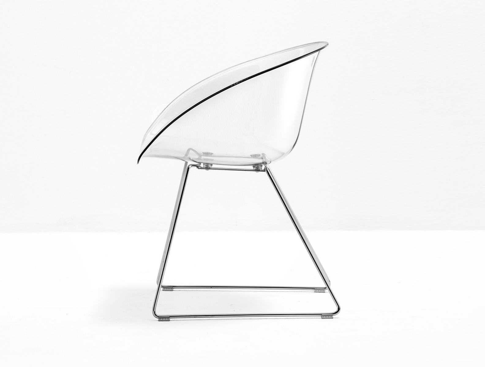 Sled base polycarbonate chair | Gliss 921 by Pedrali