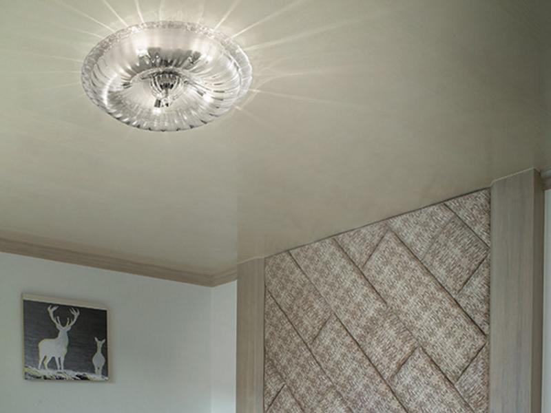 Crystal ceiling lamp | Novecento Pl by Vistosi