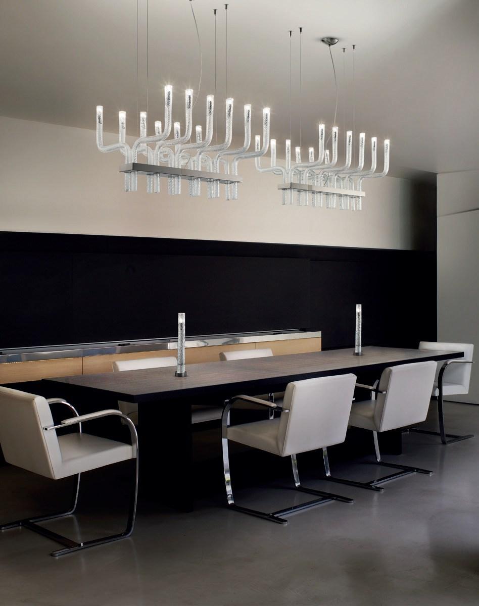 Blown glass pendant lamp | Stardust Sp R by Vistosi