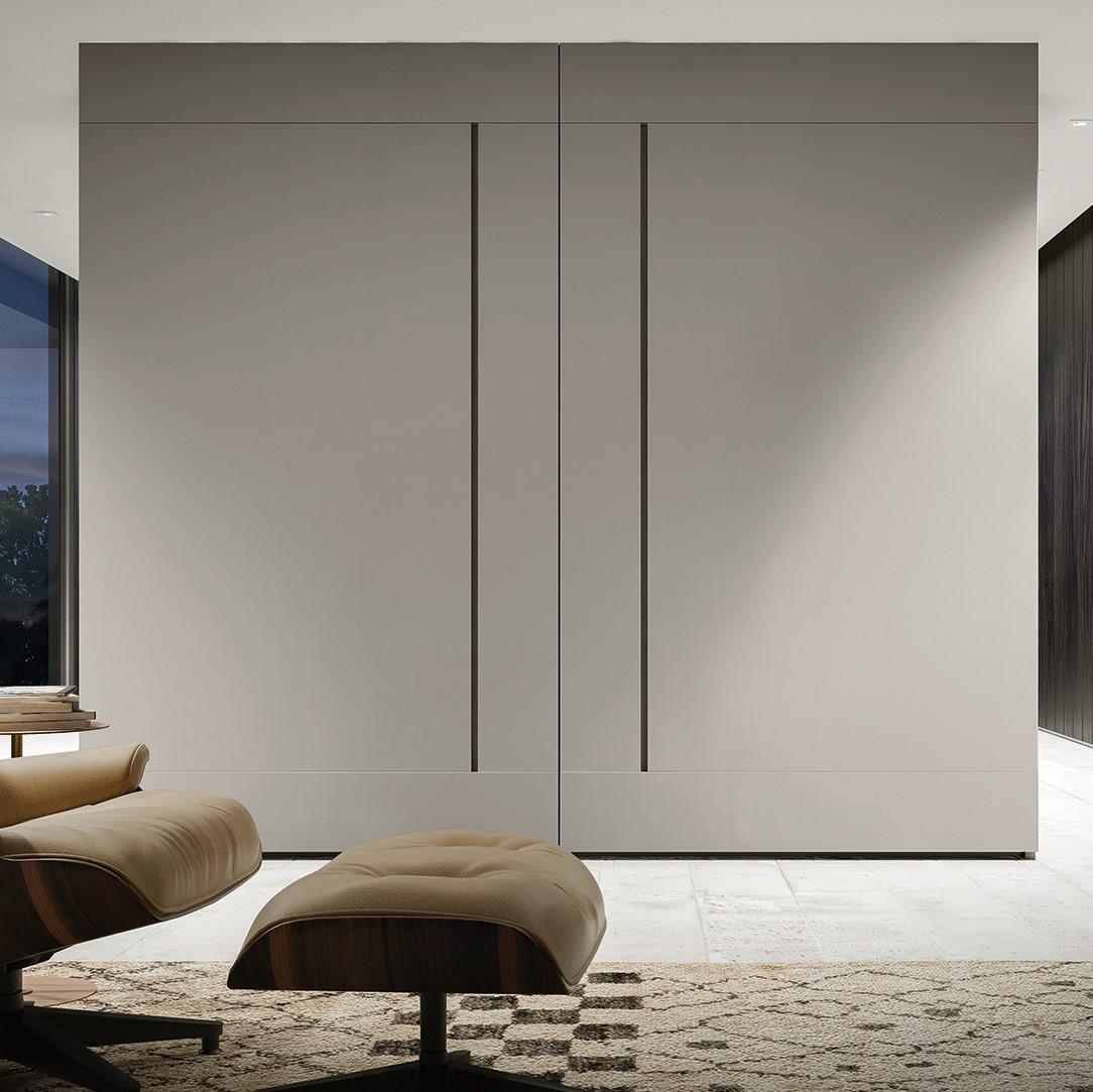 Modular glass wardrobe with doors | Glide by ALF Dafre