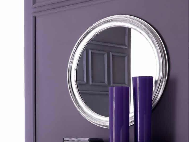 Wall-mounted framed round mirror | Luisa by Corte Zari