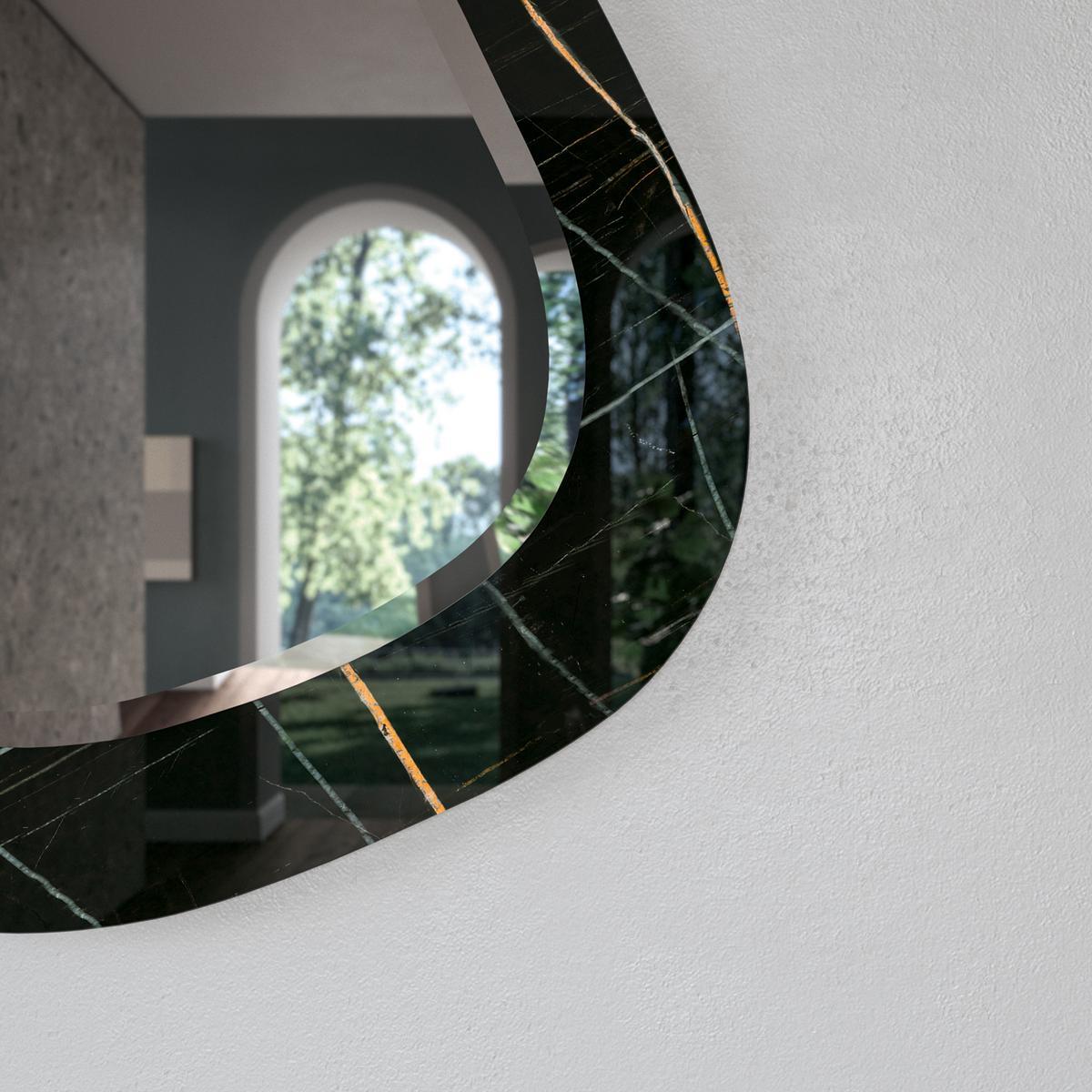 Wall-mounted glass mirror | Miami Vice by Ozzio Italia