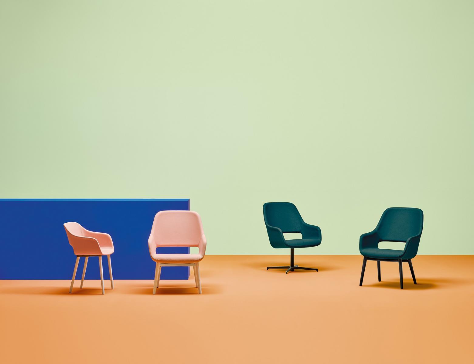 Polypropylene chair with armrests | Babila 2755 by Pedrali