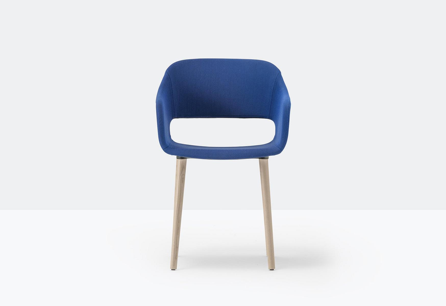 Upholstered fabric chair with armrests | Babila 2756 by Pedrali