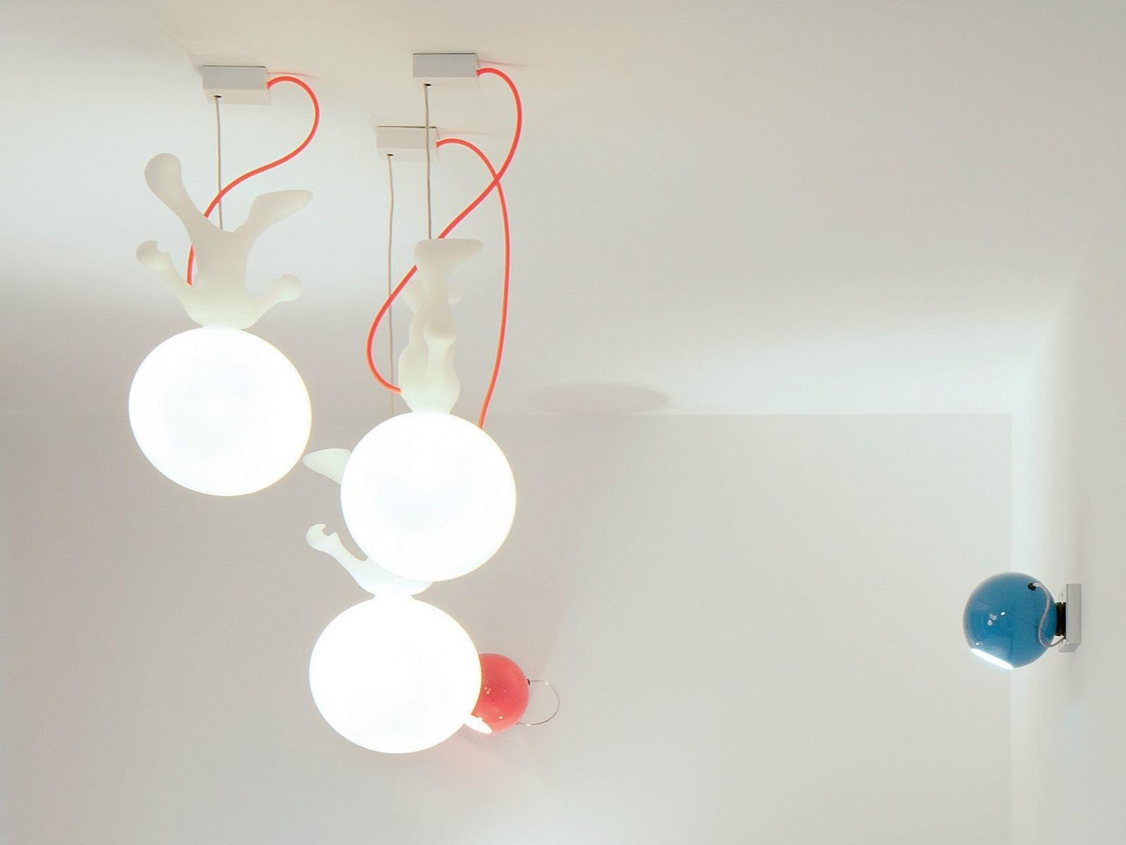 RGB polyethylene pendant lamp | Spacewalker by Dark