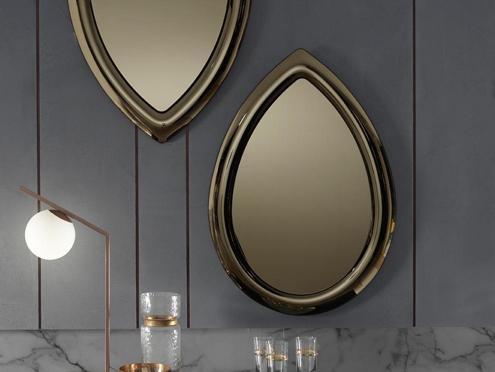 Wall-mounted framed mirror | Petalo by Riflessi