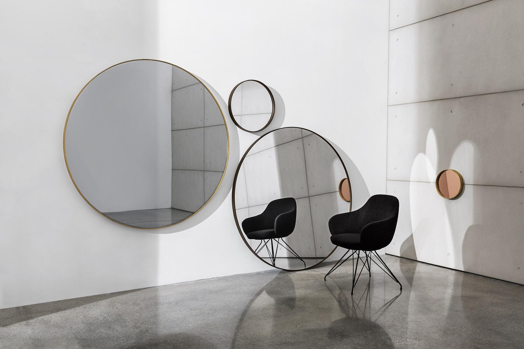 Round wall-mounted mirror | Visual Round by Sovet