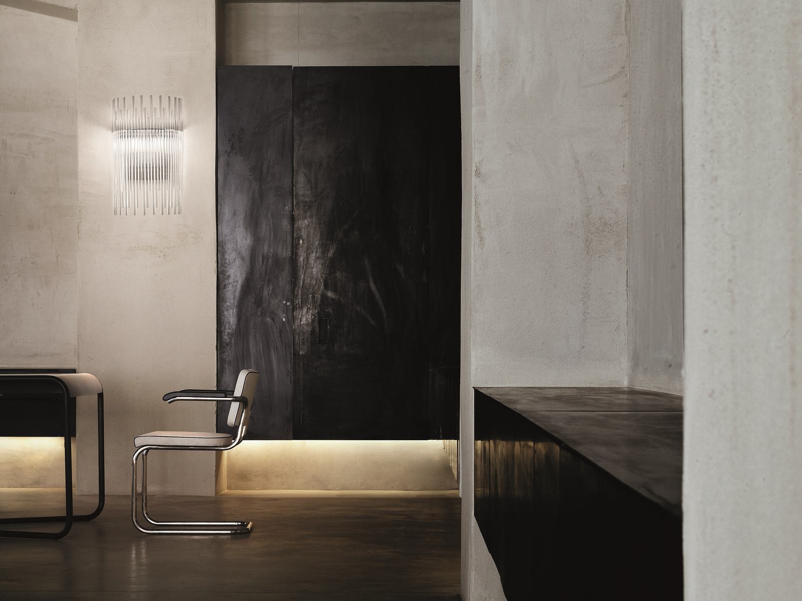 Glass wall lamp | Diadema Ap by Vistosi