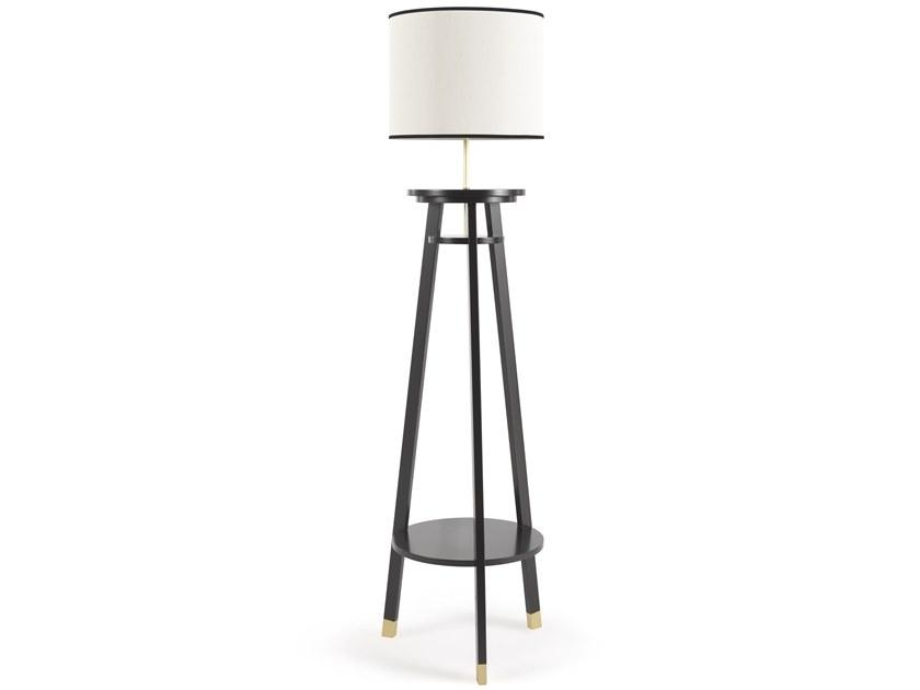 Indirect light wooden floor lamp | Watson by Gianfranco Ferre Home