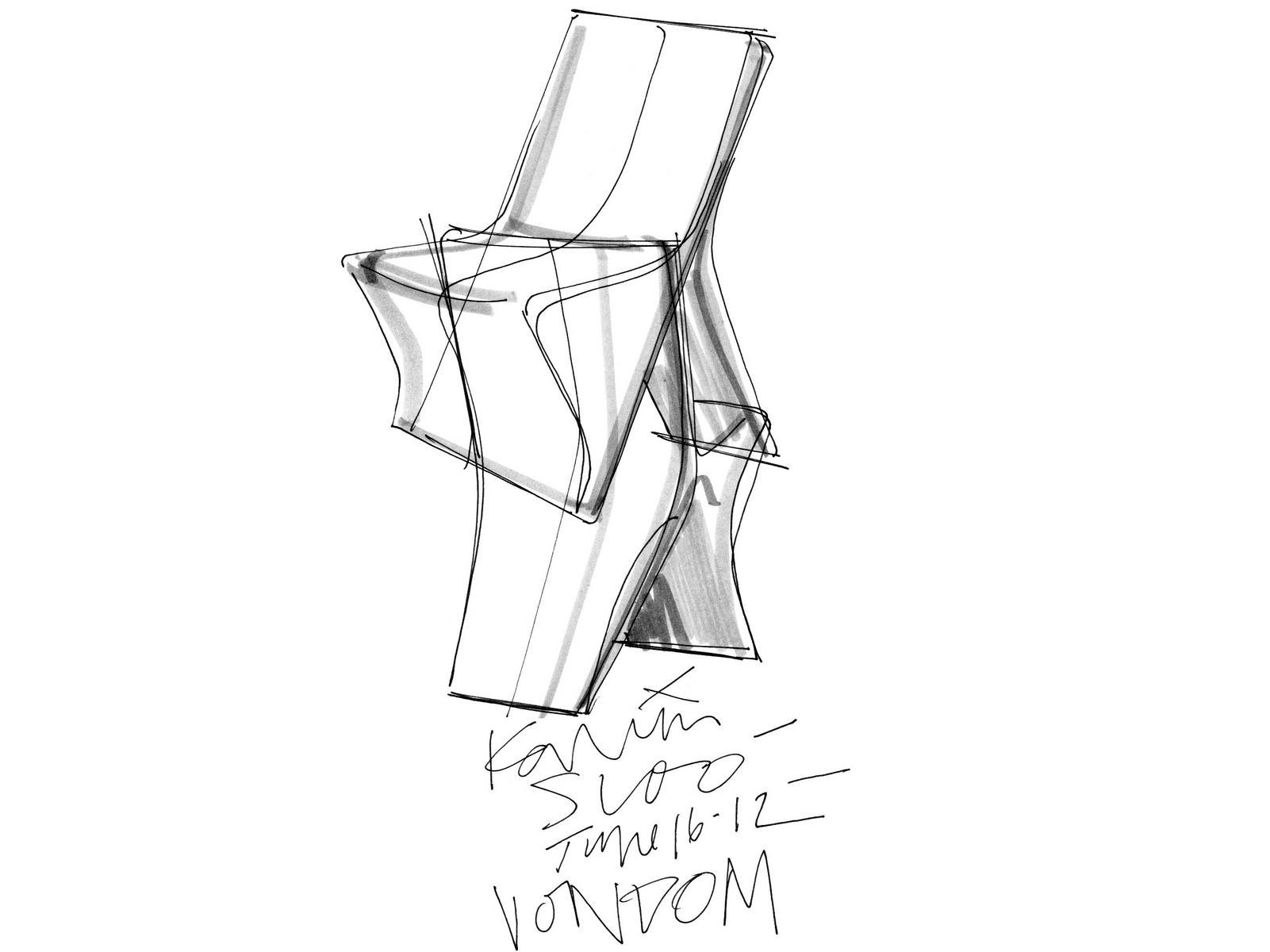 Polyethylene chair | Sloo by Vondom