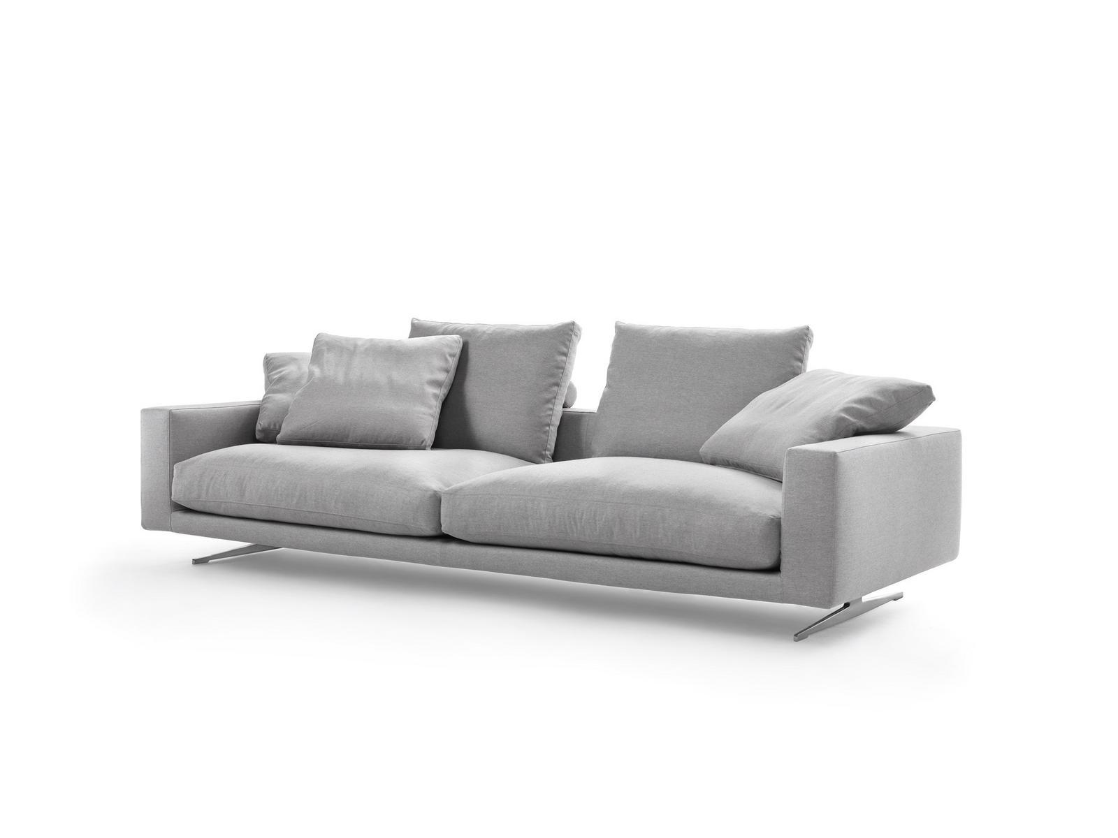 Sectional 3 seater fabric sofa | Campiello by Flexform