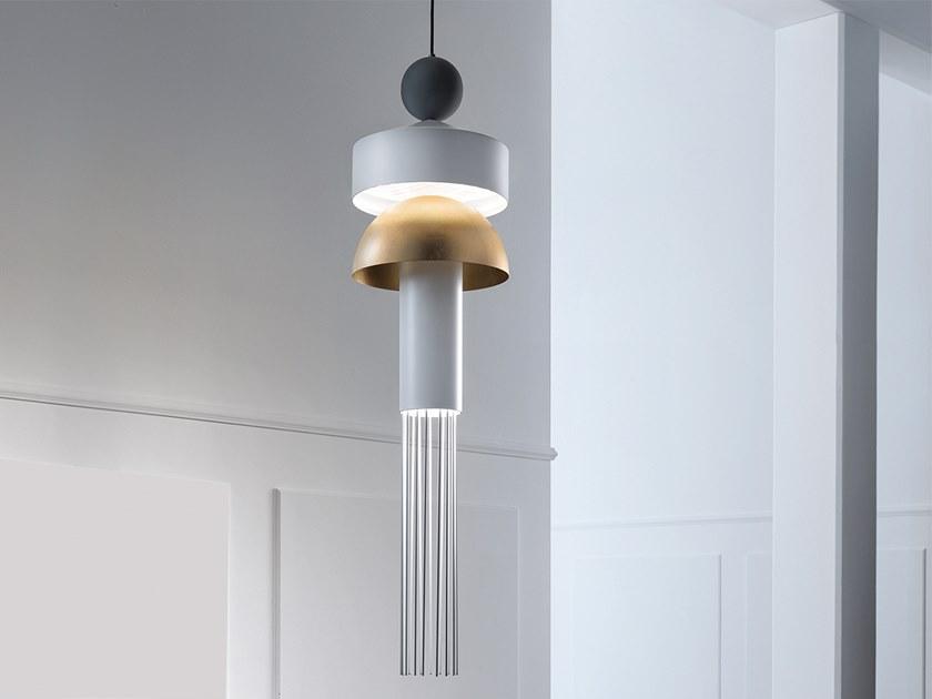 LED painted metal pendant lamp | Nappe Xl1 by Masiero