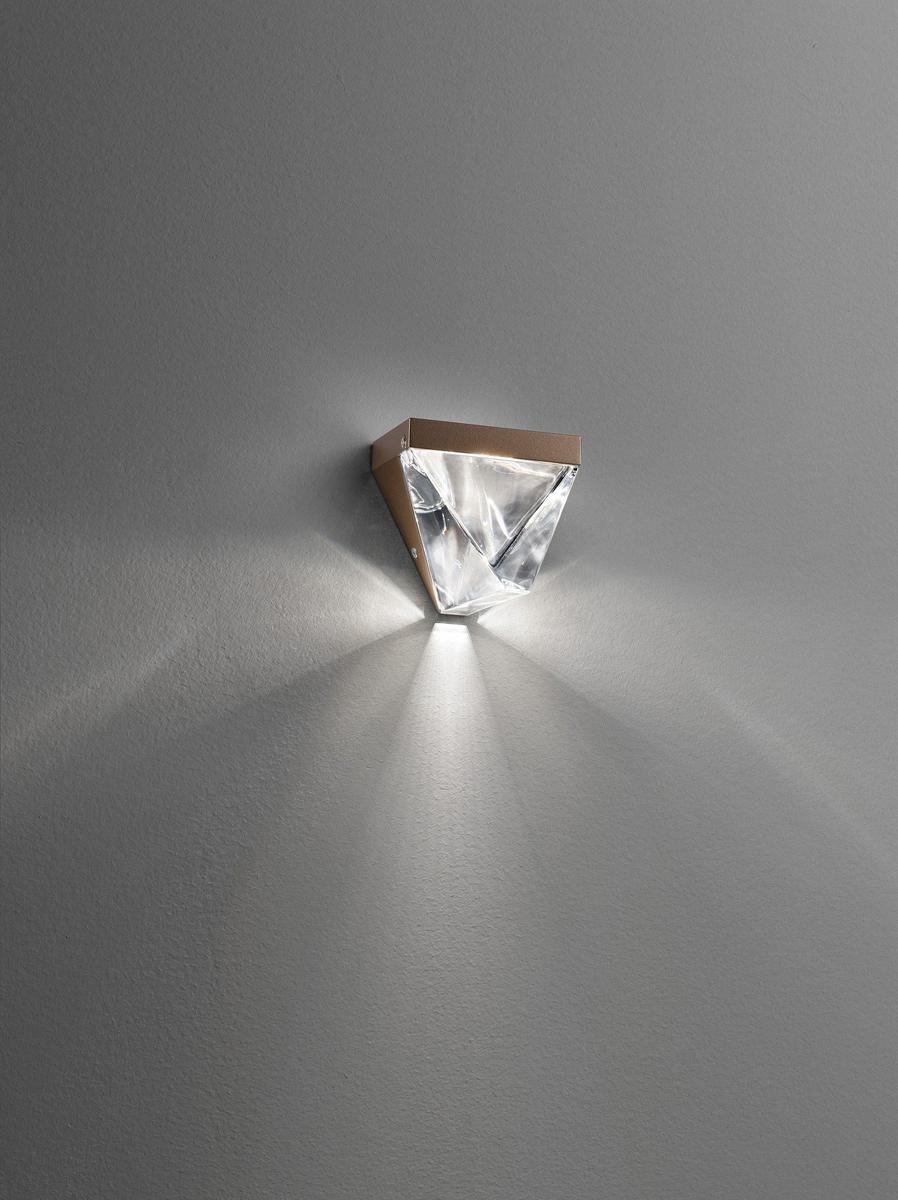 LED crystal wall lamp | Tripla by Fabbian