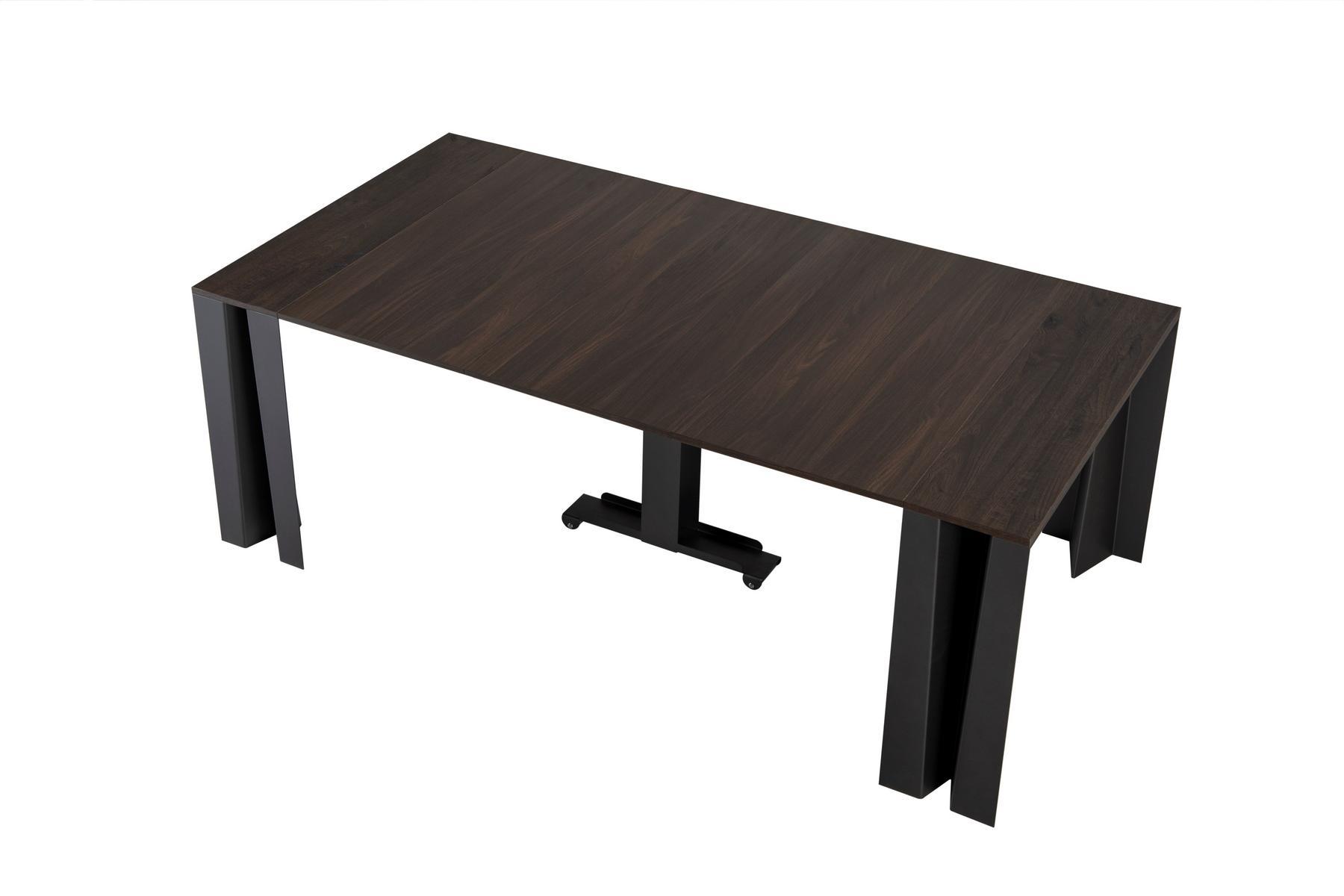 Extending rectangular oak console table | Leaf by Tonin Casa