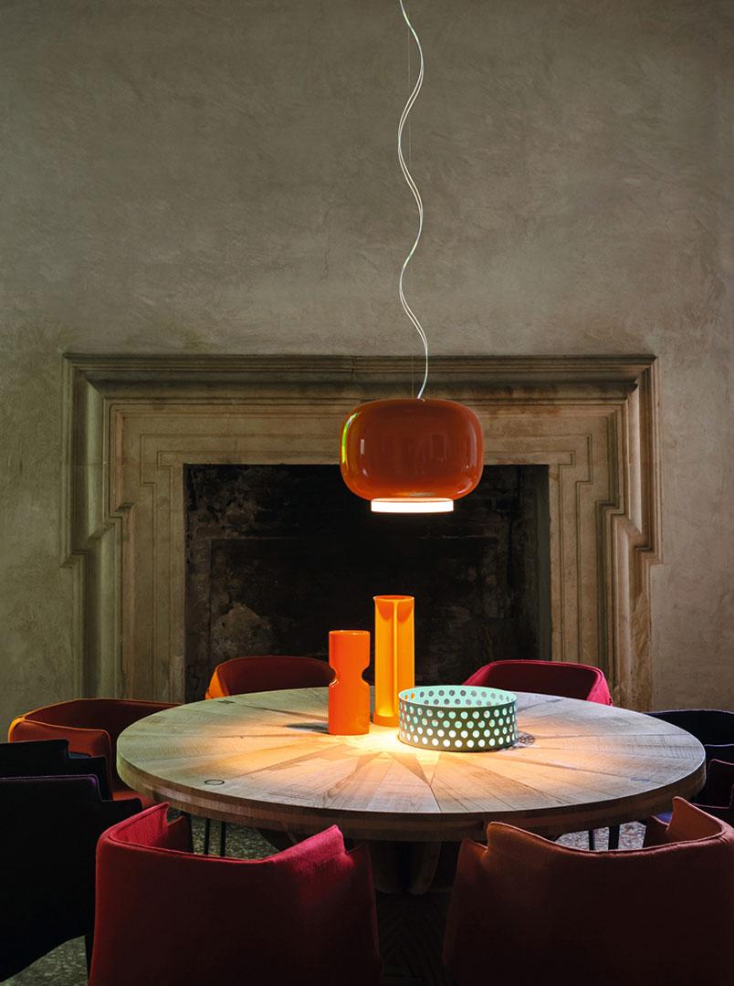 Glass pendant lamp | Chouchin by Foscarini