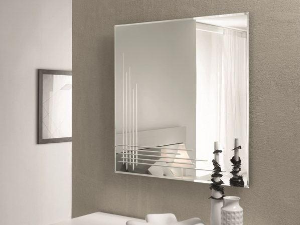 Wall-mounted framed mirror | Inciso by Riflessi
