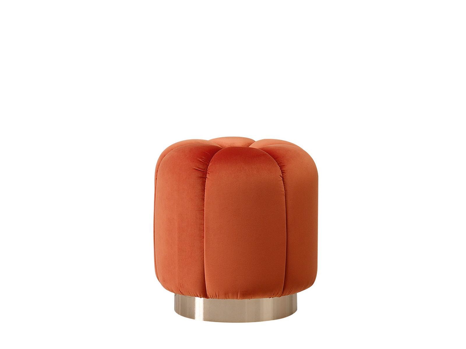 Upholstered round pouf | Jill by Volpi