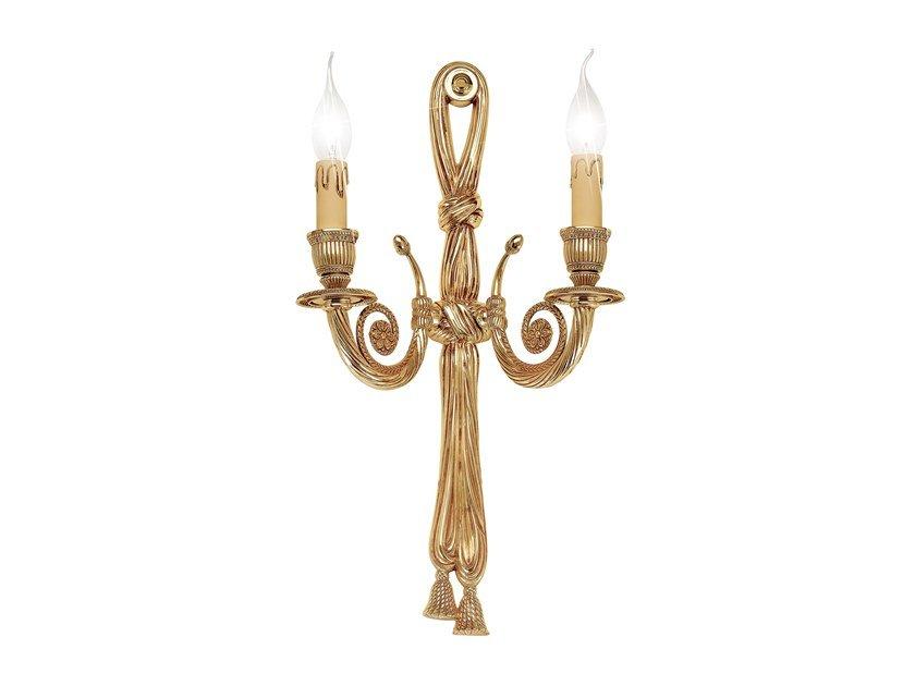 French Gold Wall light | Giselle 382/a2 by Possoni Illuminazione