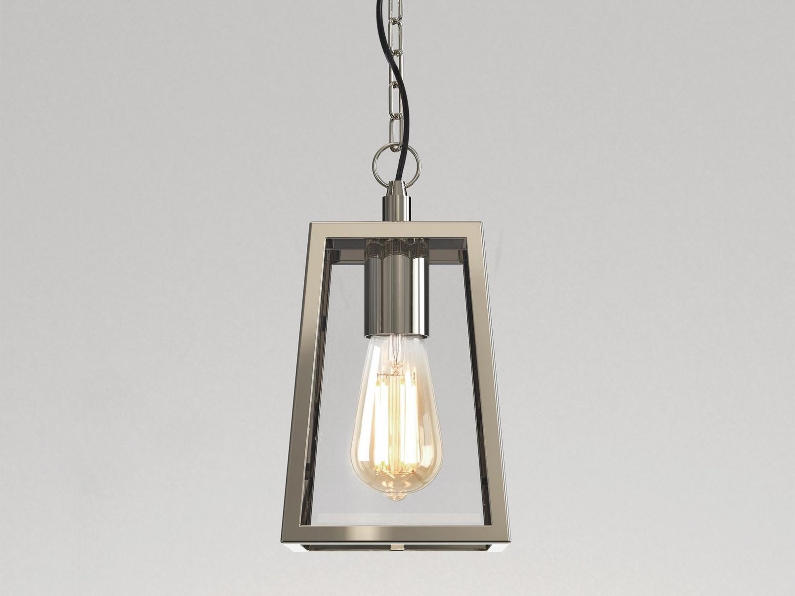 Glass and steel outdoor pendant lamp | Calvi by Astro lighting