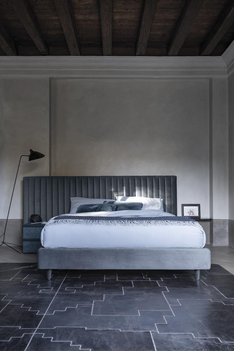 Double bed with upholstered headboard | Clay Maison by Bolzan letti
