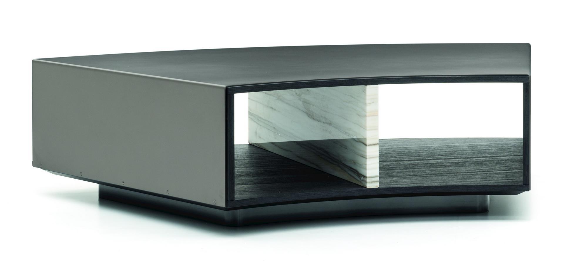 Low coffee table with storage space | Amber by Minotti