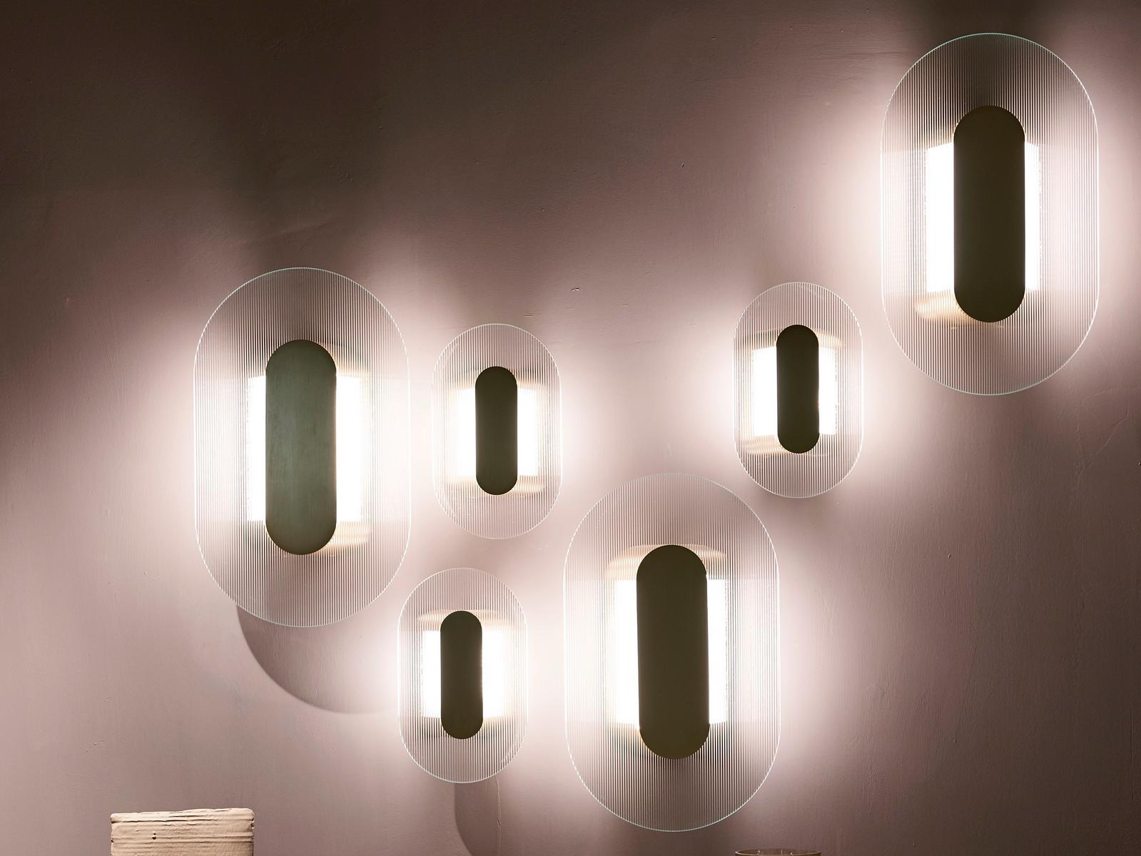 LED indirect light glass wall light |  by Baxter