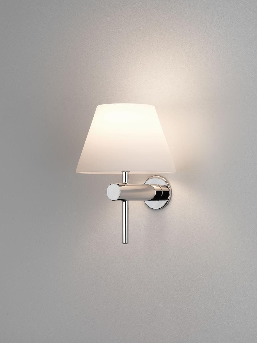 Glass and steel wall light with dimmer | Roma by Astro lighting