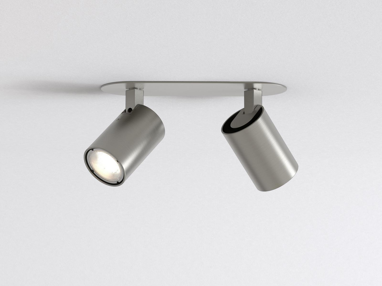 LED adjustable round metal spotlight | Ascoli Twin Recessed by Astro lighting