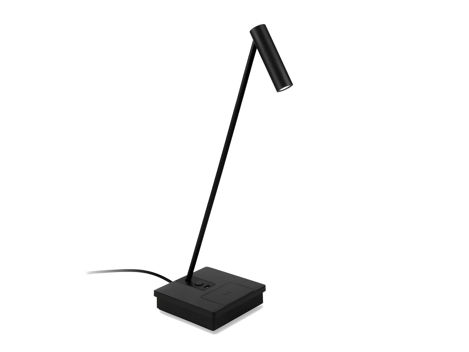 LED aluminium table lamp with USB charging | Elamp by Leds C4