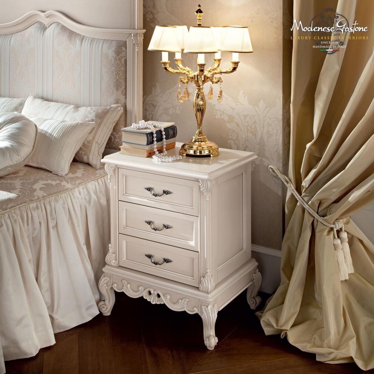 Solid wood bedside table with drawers | 12208 by Modenese Gastone