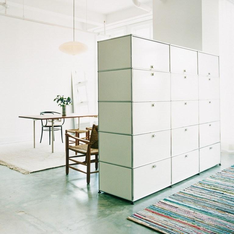 Sectional metal chest of drawers | Haller Living Room Storage by USM