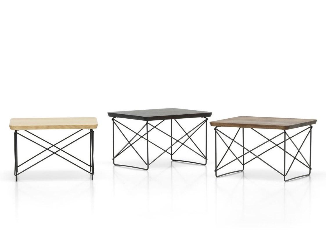 Rectangular coffee table with HPL top and steel base | Occasional Ltr by Vitra