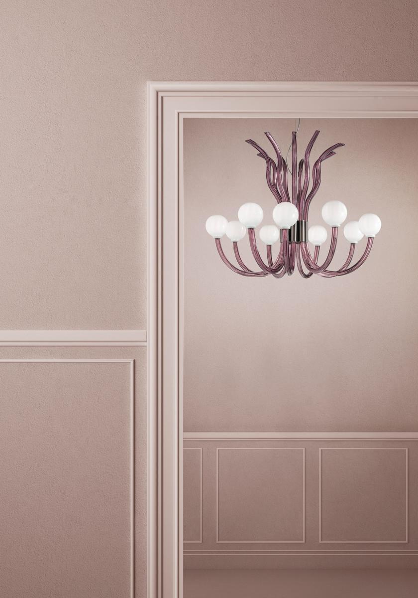Murano glass chandelier | Modà by Sylcom