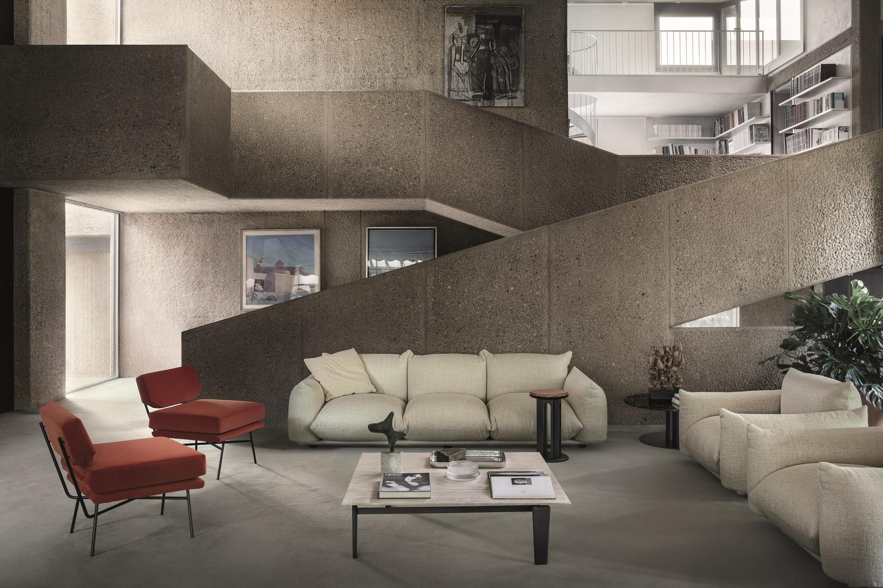 Fabric armchair | Elettra by Arflex