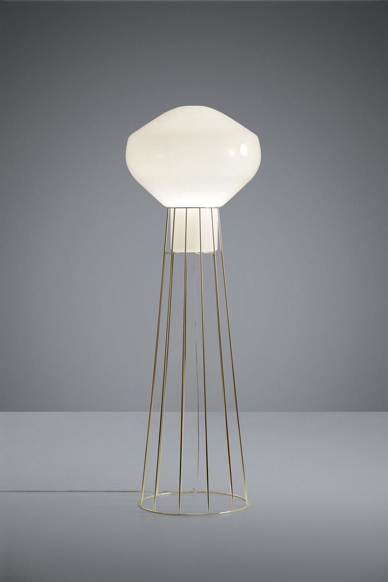 Blown glass floor lamp | Aérostat by Fabbian