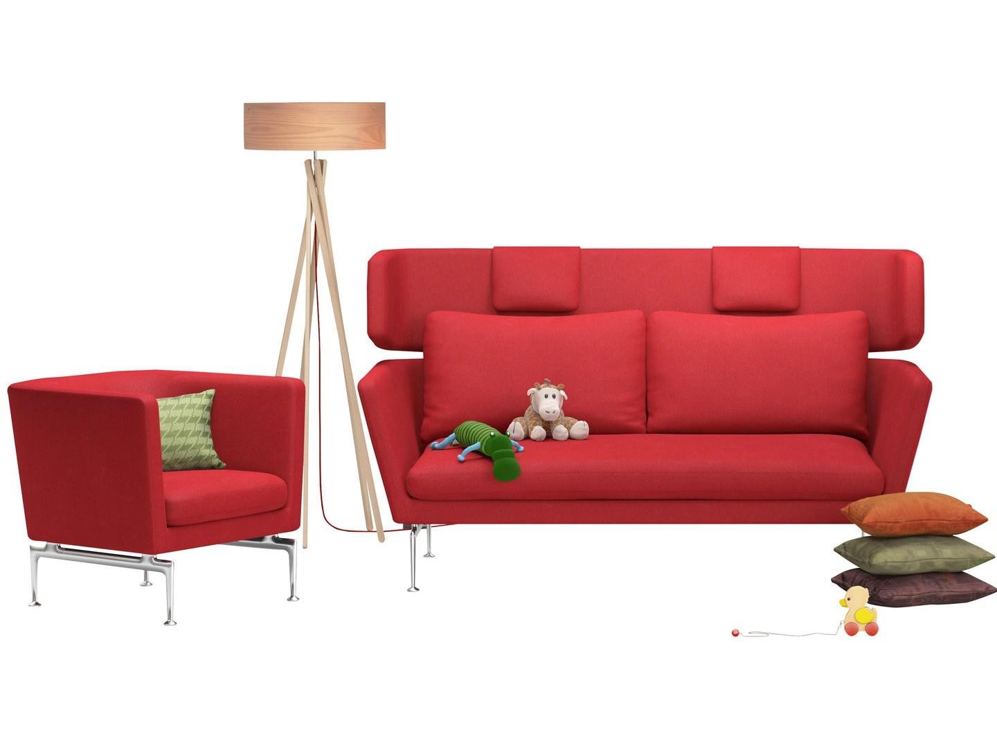 2 seater sofa with headrest | Suita Headrest by Vitra