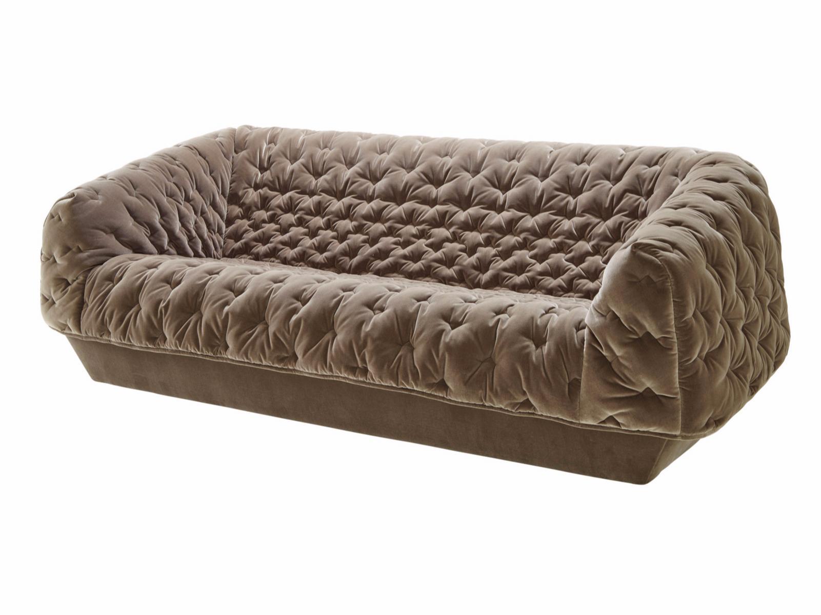 Upholstered 3 seater fabric sofa with removable cover | Cover by Ligne Roset