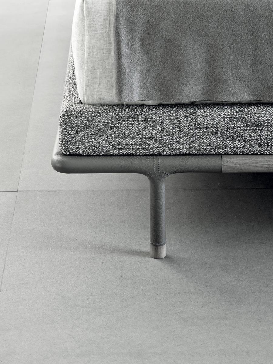 Double bed with upholstered headboard | Alfred by Frigerio