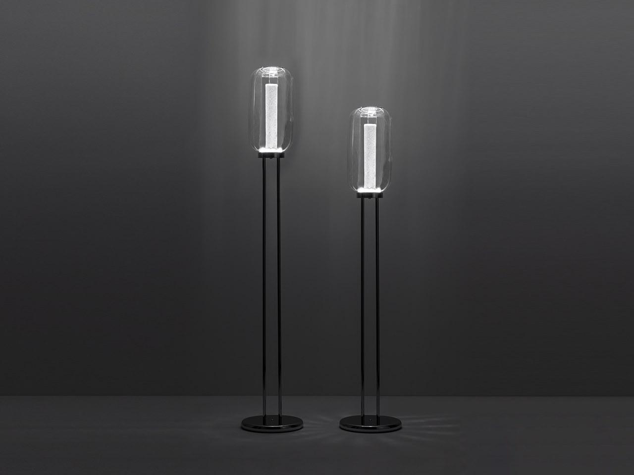 LED glass floor lamp | Lanterna by Reflex