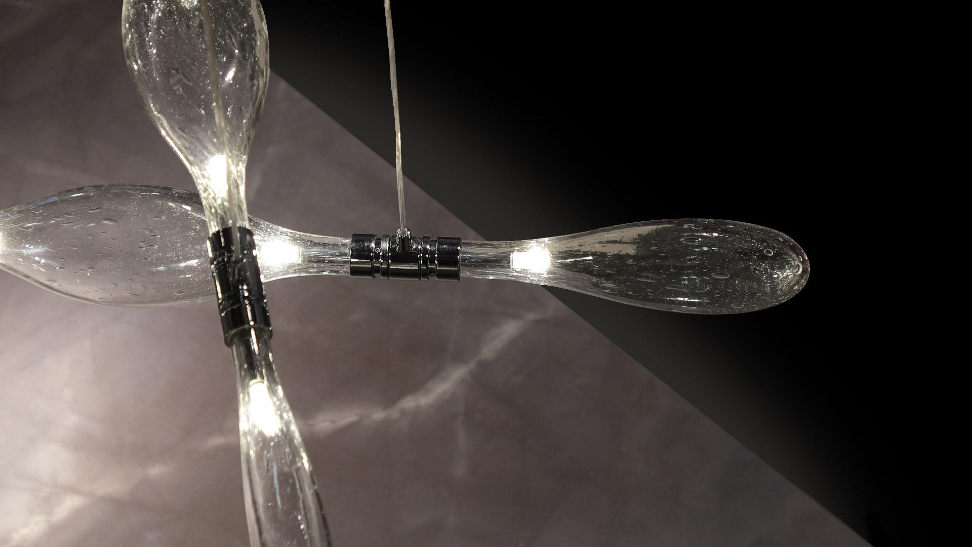 LED blown glass pendant lamp | Firefly by Reflex