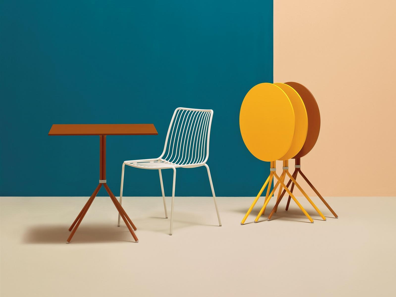 Steel garden side table | Nolita 5454 by Pedrali