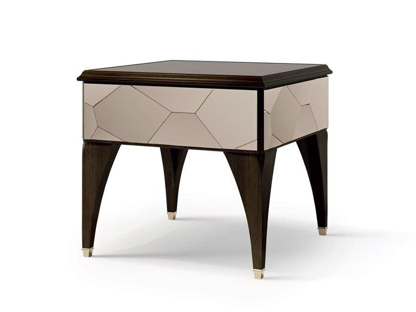 Wooden coffee table/bedside table and mirrored glass insert | 6638 by Carpanese home