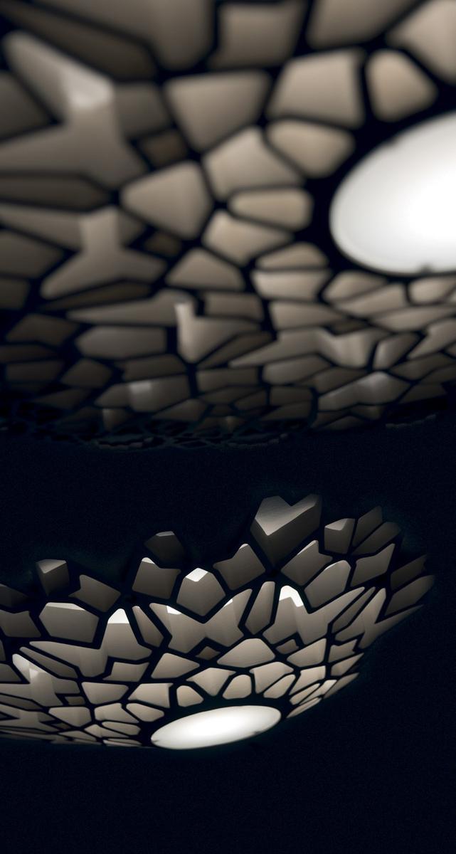 LED direct light cultured marble pendant lamp | Notredame by Karman