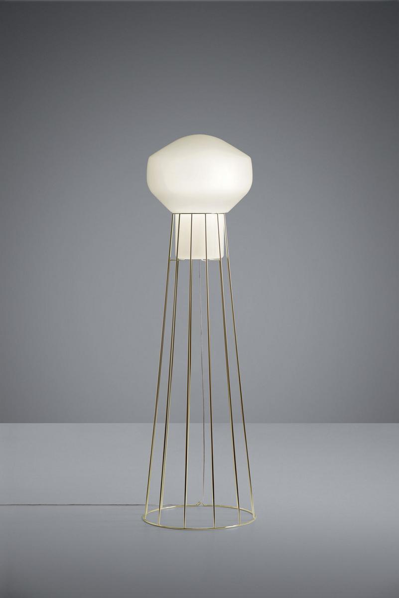 Blown glass floor lamp | Aérostat by Fabbian