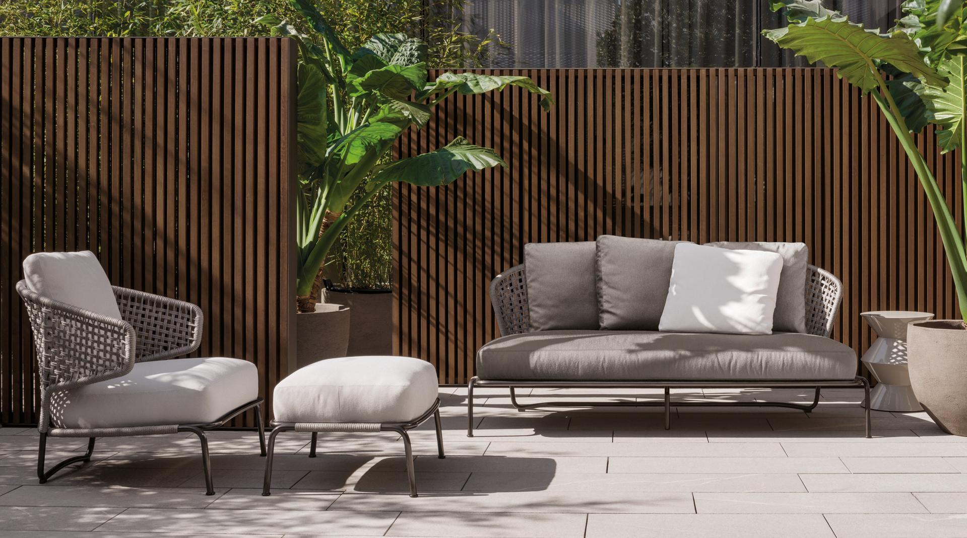 Outdoor armchair | Aston Cord Outdoor by Minotti