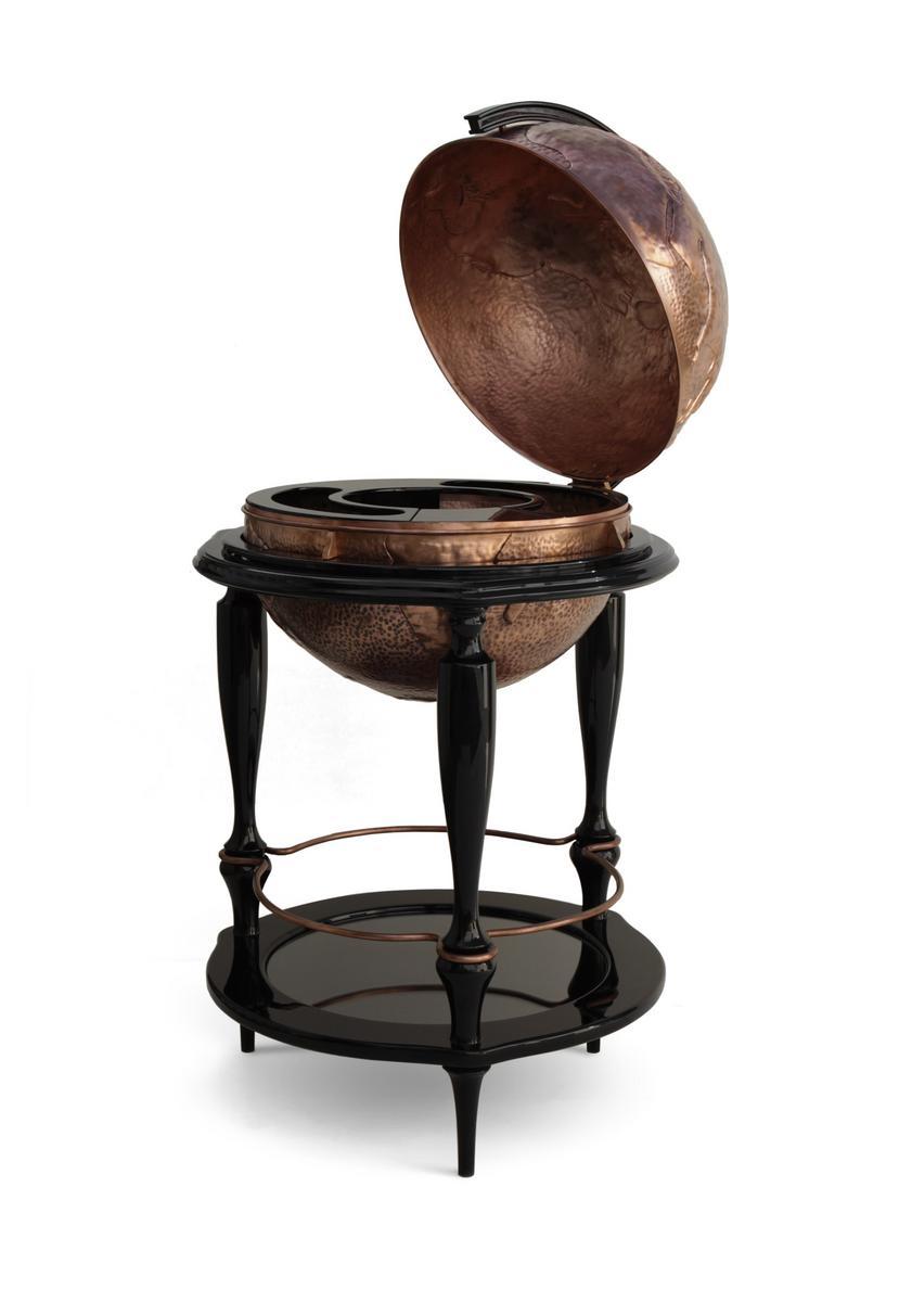 Copper bar cabinet | Equator Globe by Boca Do Lobo