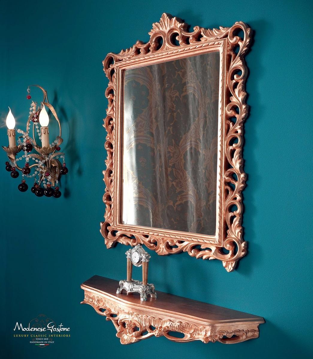 Rectangular wall-mounted framed mirror | 13688 by Modenese Gastone