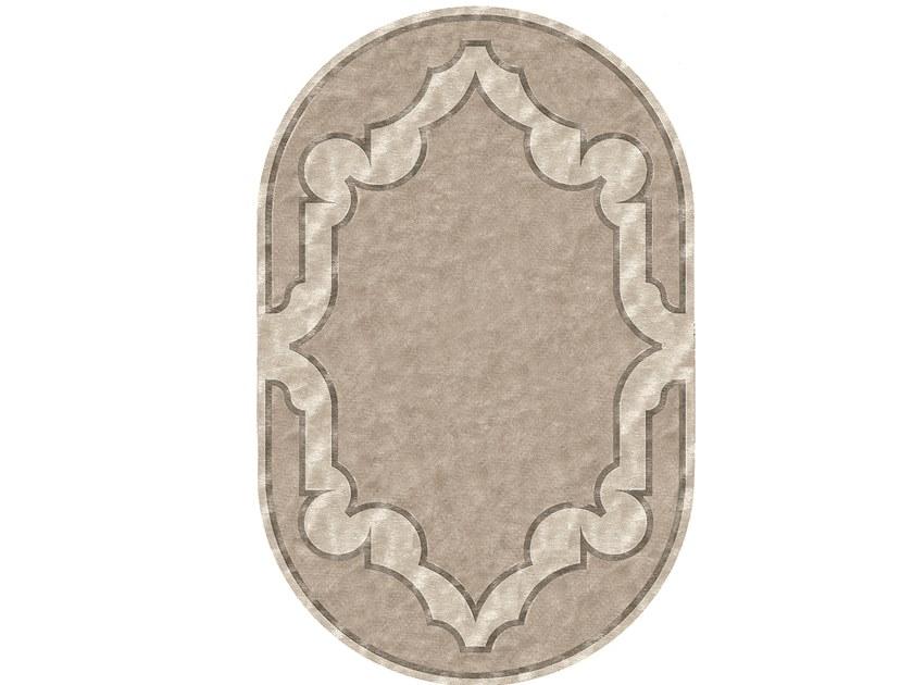 Oval wool rug | Percy by Longhi